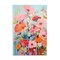 Stupell Industries Abstract Flowers on Blue Wall Plaque Art Design by LSR Design Studio